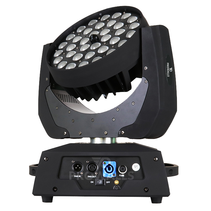 Luces LED estrobosc&oacute;picas Wash Zoom de 36 p&iacute;xeles para teatro
