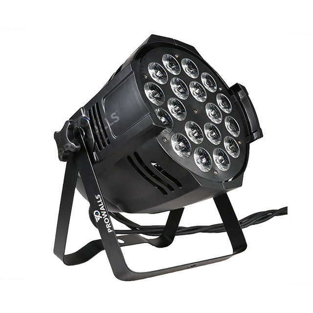 Luce par da interno RGBWA-UV 18 led per palcoscenico 